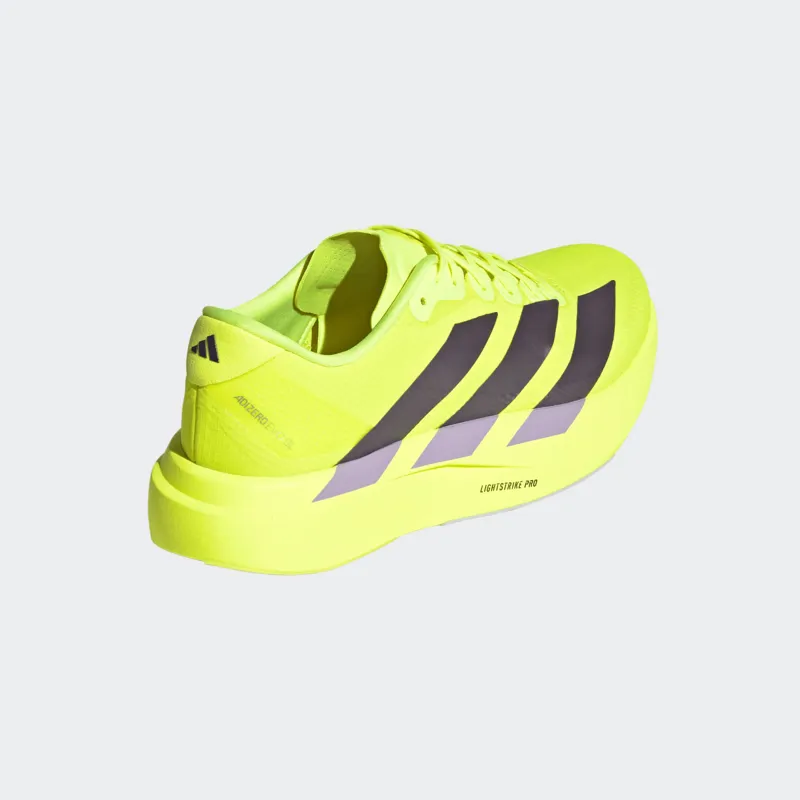 Adidas Adizero Evo Sl Road Running Shoe Solar Yellow Aurora Plum Powder Plum-5