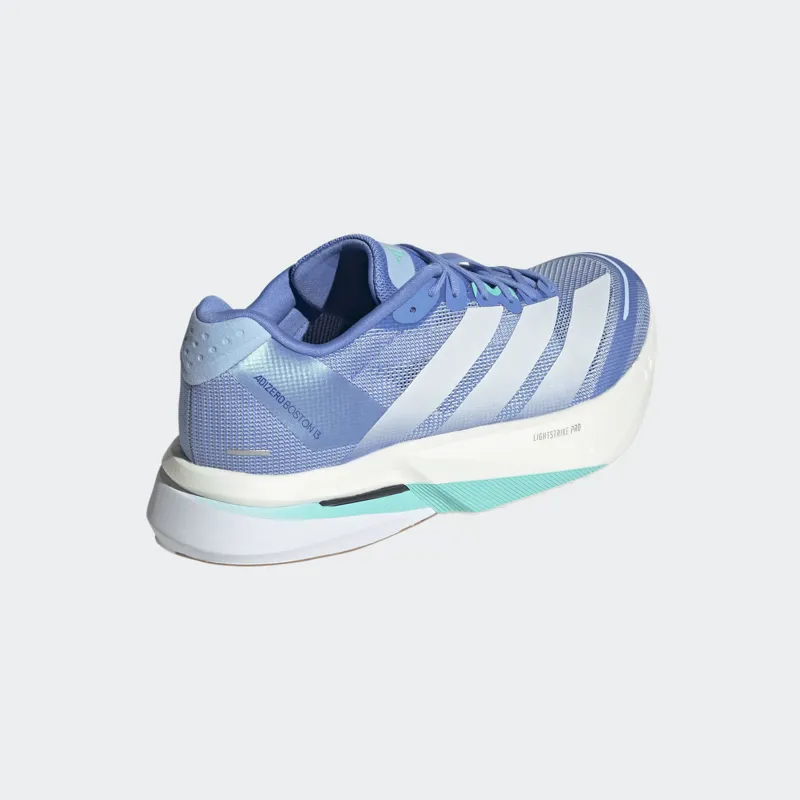 Adidas Adizero Boston 13 Womens Road Running Shoe - Blue Fusion Zero Metalic-3