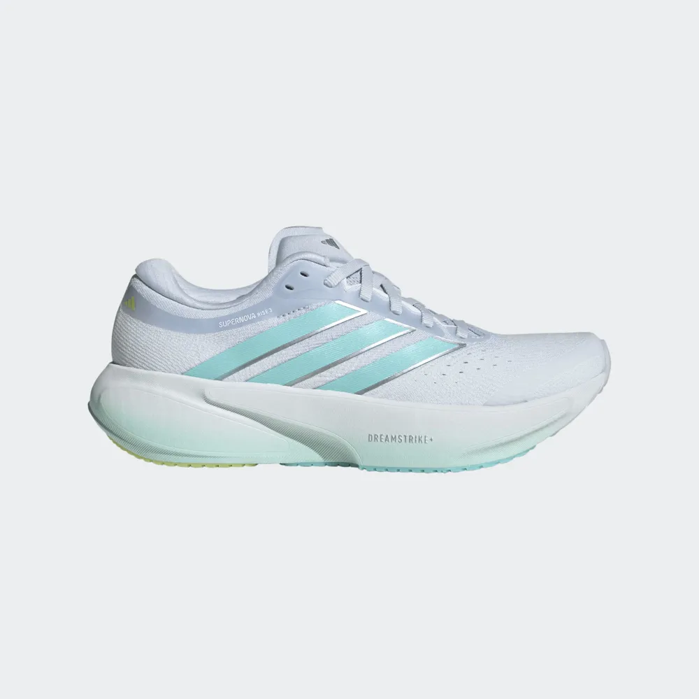 Adidas Supernova Rise 3 Road Running Shoe Women Blue Aqua Lime 7.5 UK
