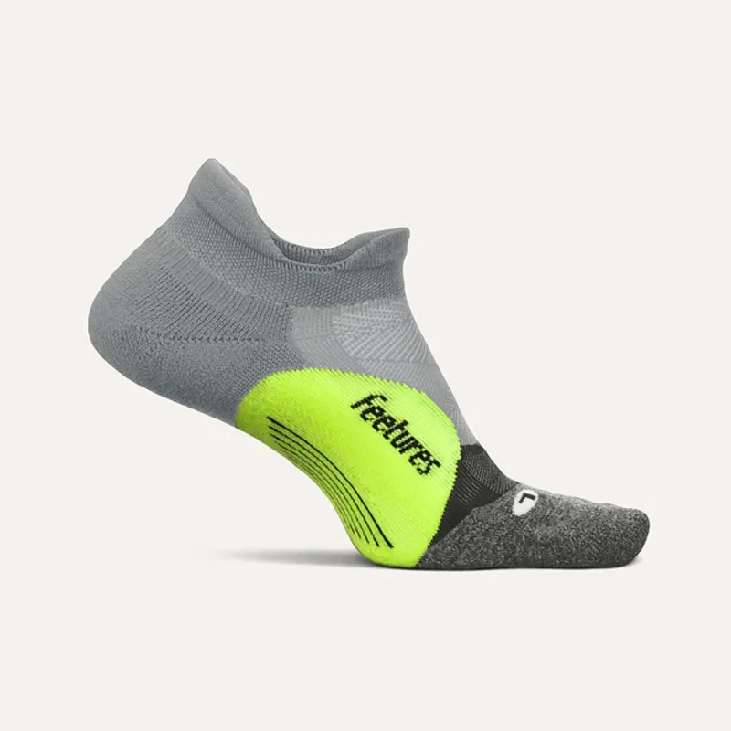 Feetures Elite Light Cushion No Show Tab Socks - Midnight Neon
