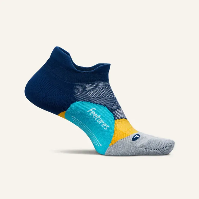 Features Elite Light Cushion No Show Tab Socks - Nitro Navy