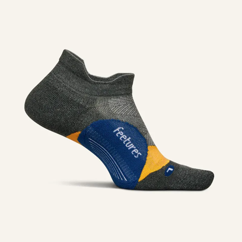 Feetures Elite Light Cushion No Show Tab Sock - Iron Seal