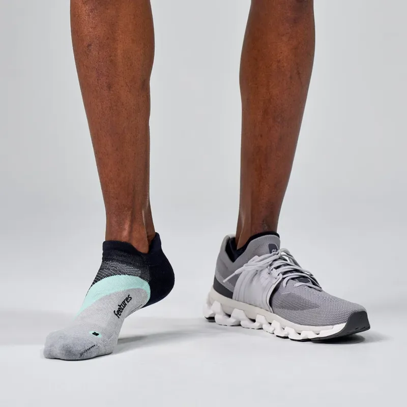 Feetures Elite Light Cushion No Show Tab Running Sock - Mint Chip-3