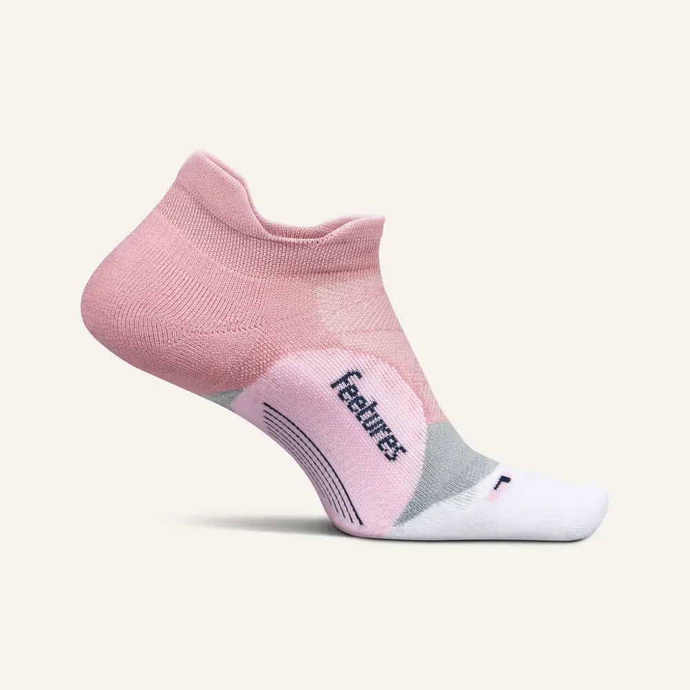 Feetures Elite Light Cushion No Show Tab Sock - Pink Orchard
