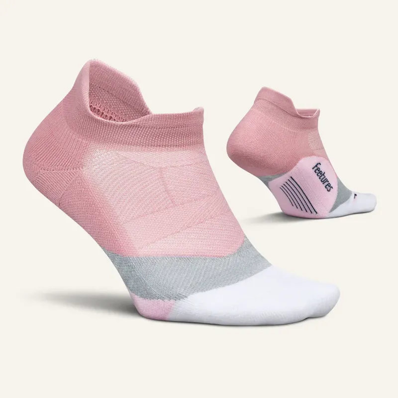 Feetures Elite Light Cushion No Show Tab Sock - Pink Orchard-1