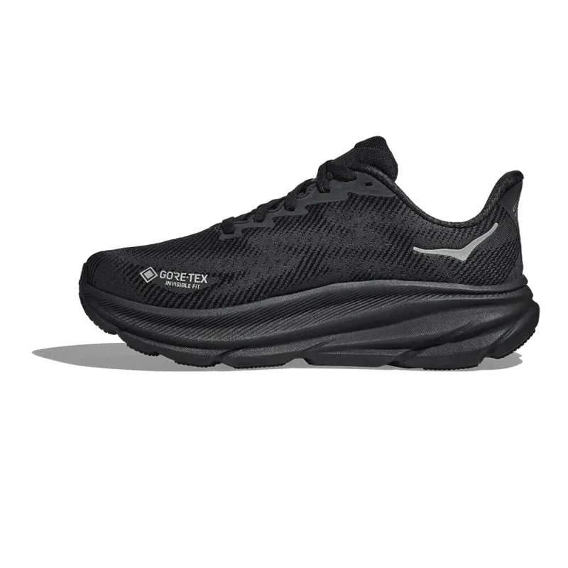 Hoka Clifton 9 GTX Womens Road Running Shoes - Black-3