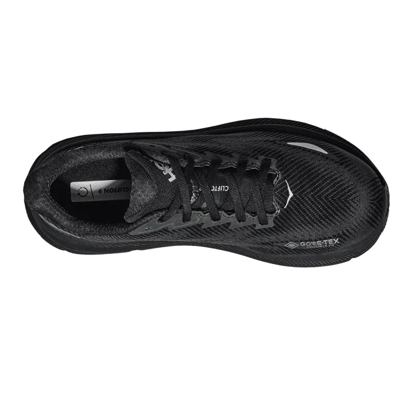 Hoka Clifton 9 GTX Womens Road Running Shoes - Black-2