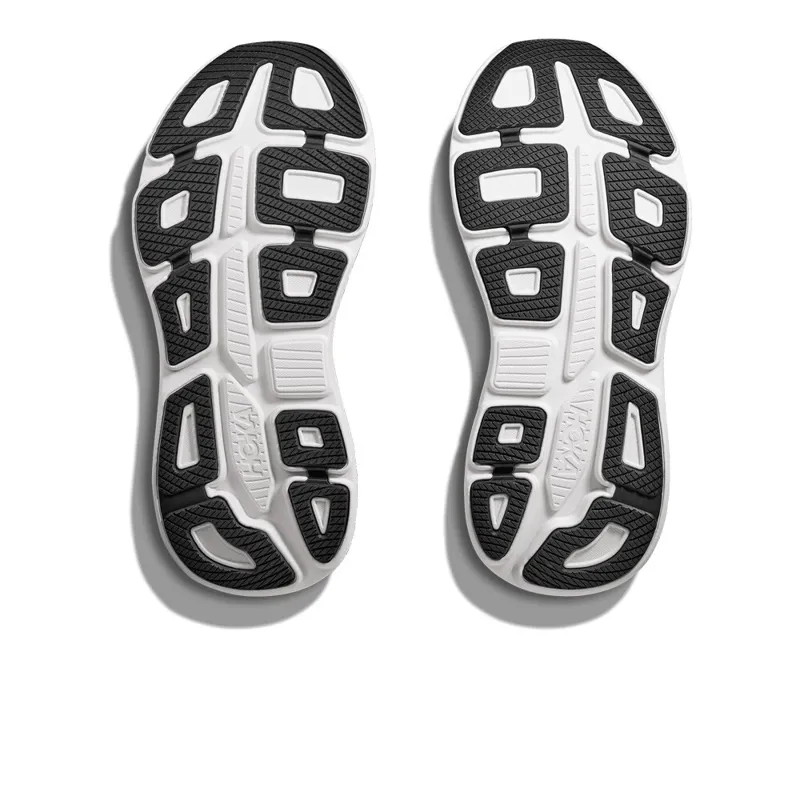 Hoka Bondi 9 Womens Max Cush Road Running Shoe - Black White-1