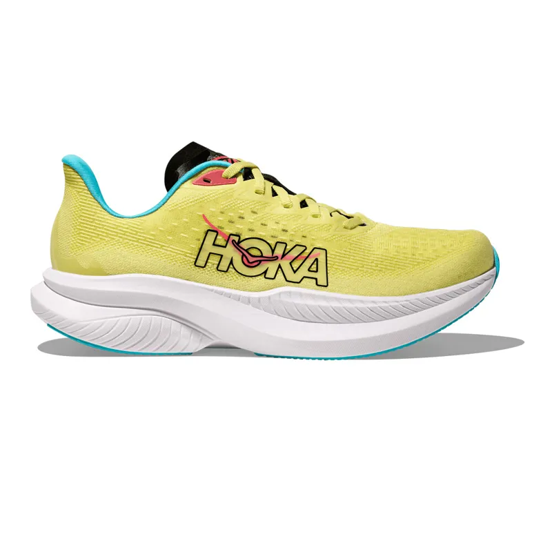 Hoka Mach 6 Road Running Shoe - Yuzu Cielo Blue