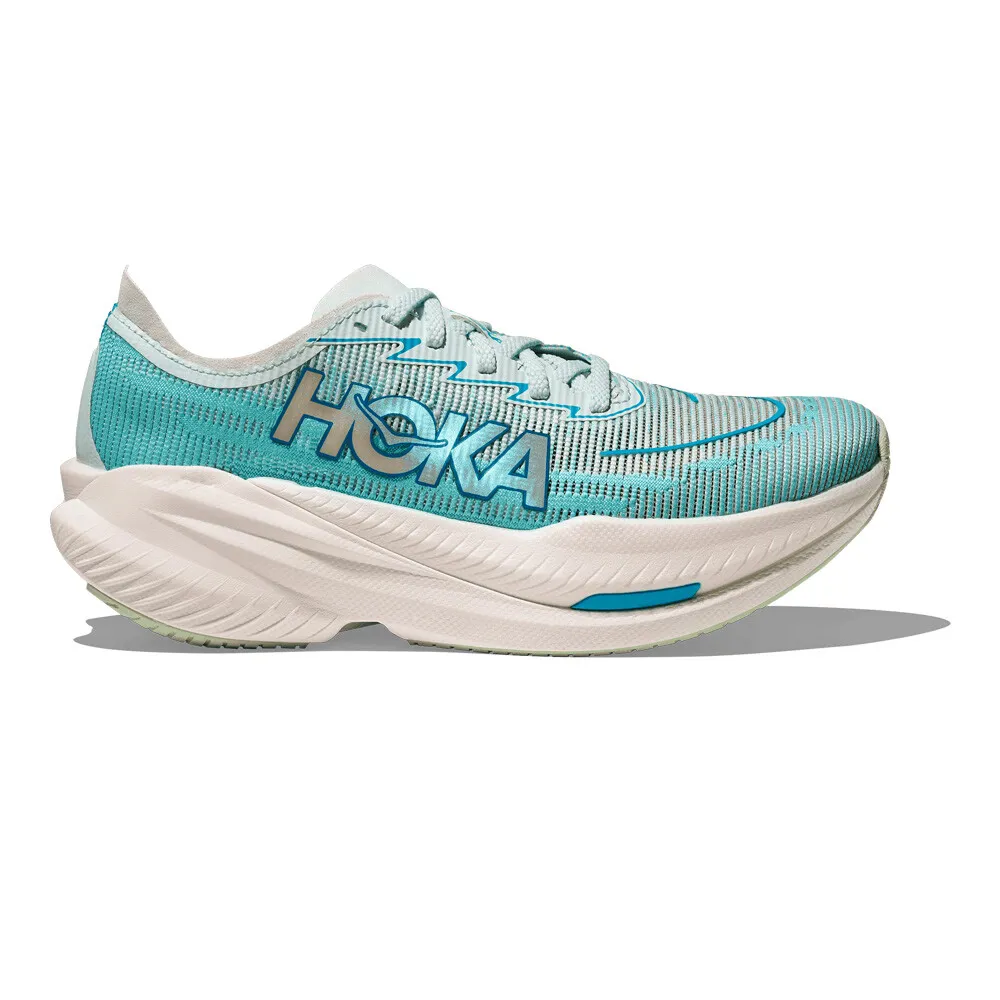 Hoka Mach X 2 Womens Road Running Shoes - Snow Melt Blue Spark 6.5 UK