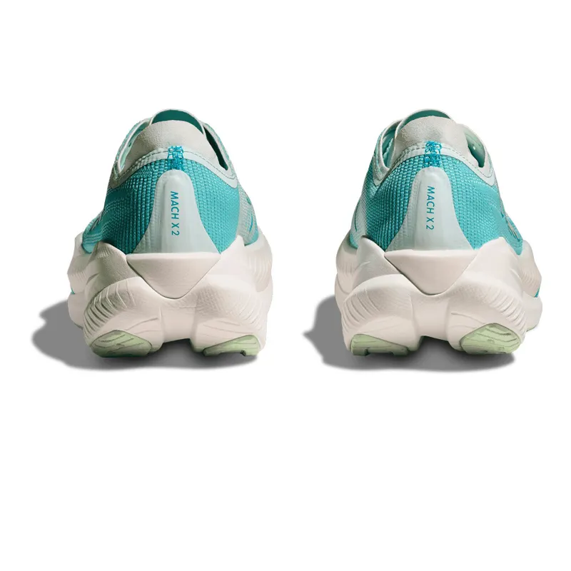 Hoka Mach X 2 Womens Road Running Shoes - Snow Melt Blue Spark-3