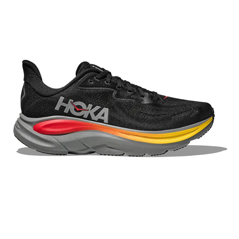 Hoka Clifton 10 Mens Road Running Shoe - Black Galactic Grey - UK7