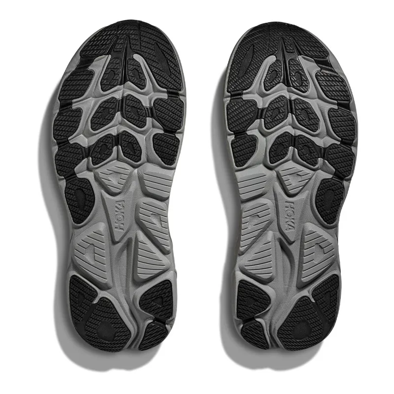 Hoka Clifton 10 Mens Road Running Shoe - Black Galactic Grey - UK7-1