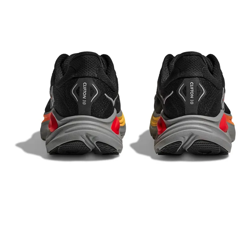 Hoka Clifton 10 Mens Road Running Shoe - Black Galactic Grey - UK7-3