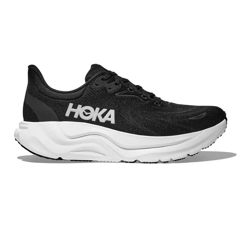 Hoka Arahi 8 Womens Wide Fit Support Road Running Shoe - Black White