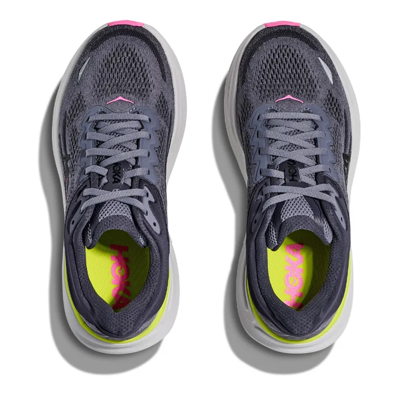 Hoka Bondi 9 Womens Max Cush Road Running Shoe - Charcoal Grey Skies - UK5.5-2