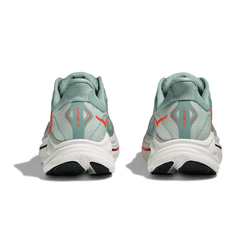 Hoka Clifton 10 Mens Road Running Shoe - Sage Neon Flame-3