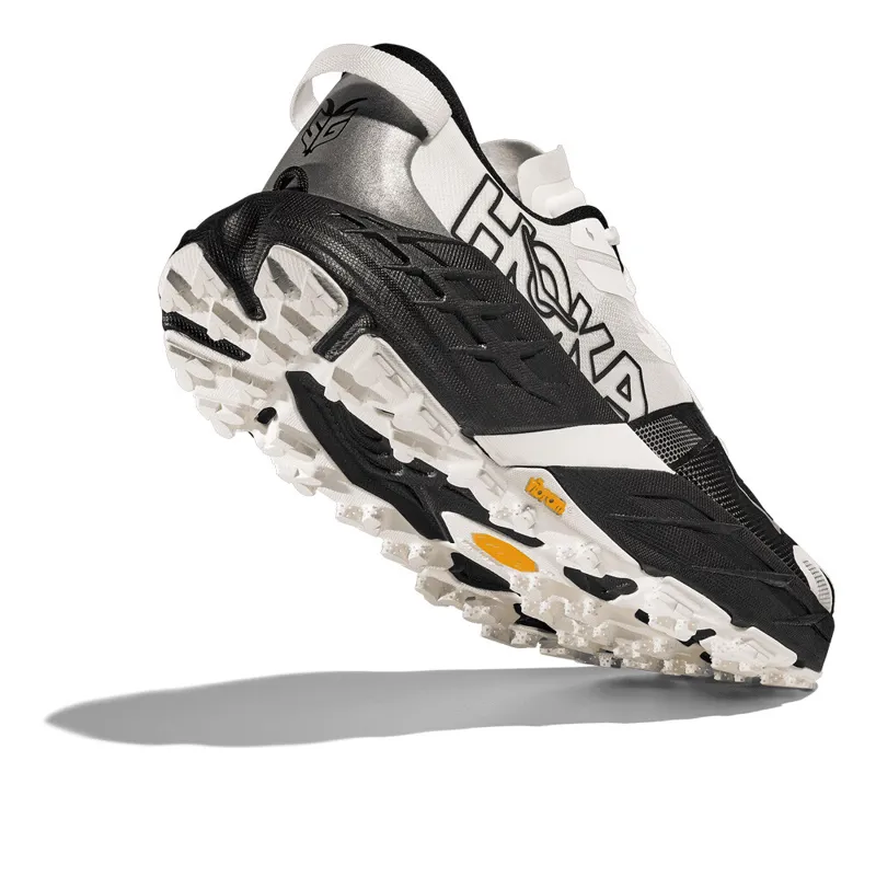 Hoka Speedgoat 7 Men's Wide Fit Trail Running Shoes - Black White-2