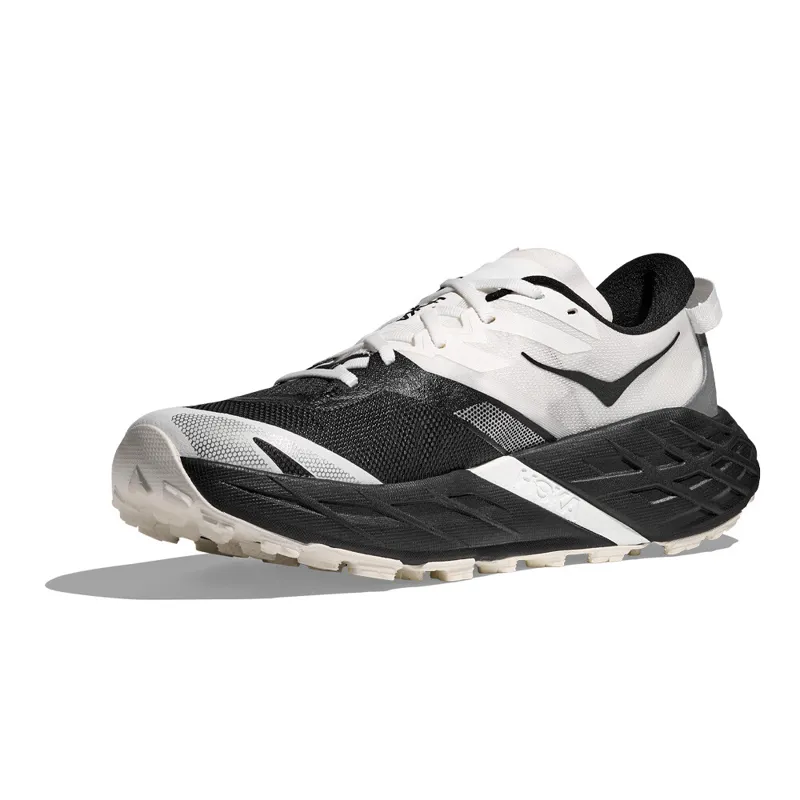 Hoka Speedgoat 7 Women's Wide Fit Trail Running Shoes - Black White-4