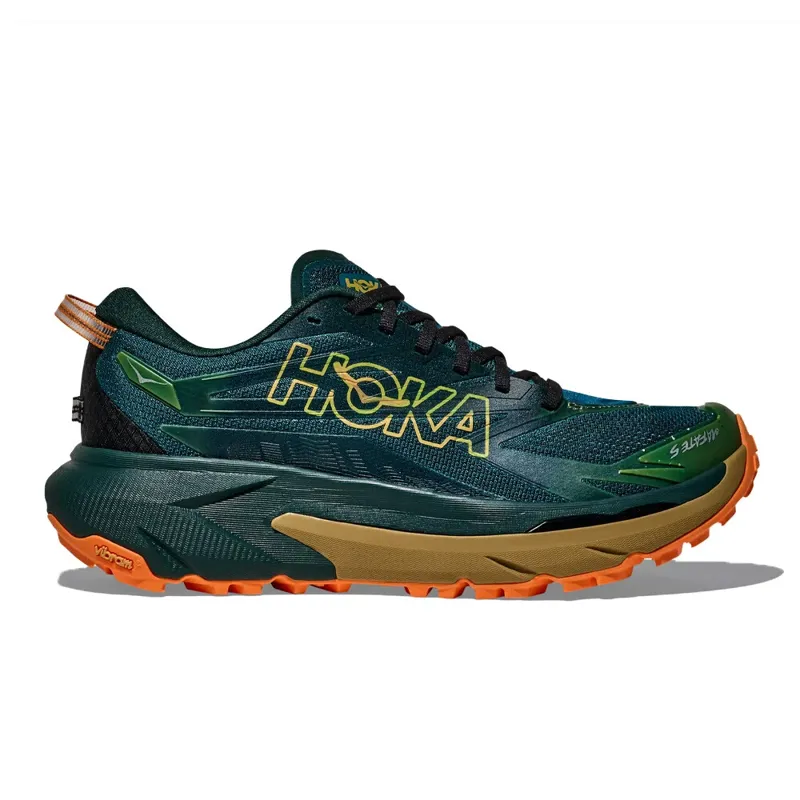 Hoka Mafate 5 Mens Trail Running Shoes - Tidal Wave Mustard Seed