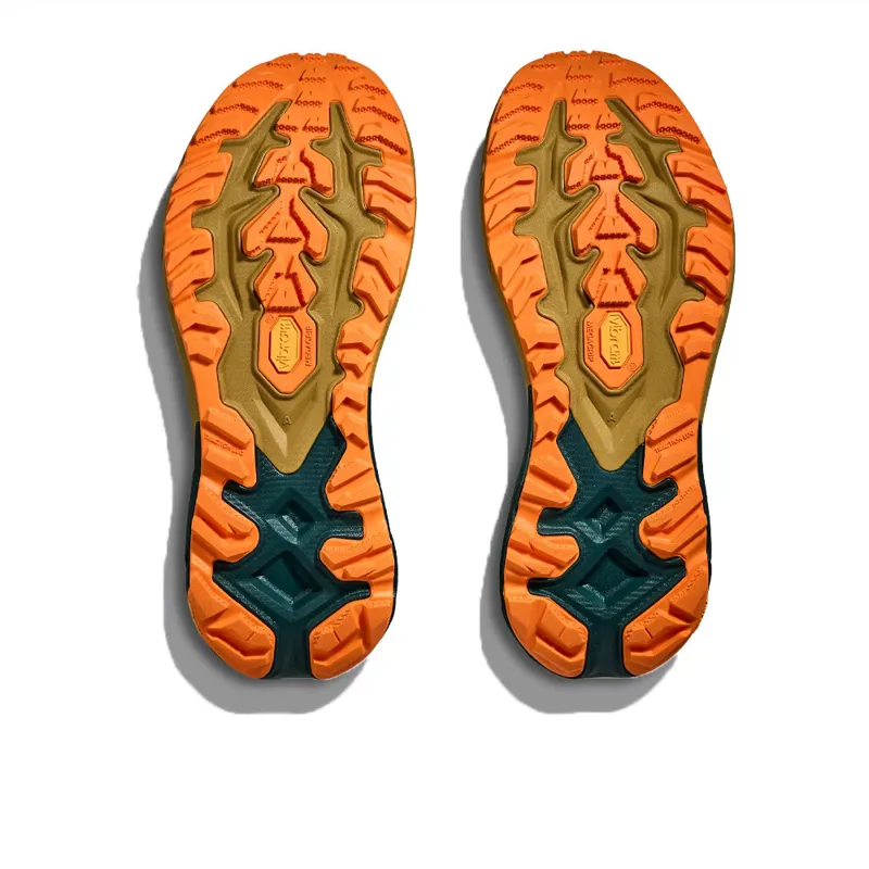 Hoka Mafate 5 Mens Trail Running Shoes - Tidal Wave Mustard Seed-1