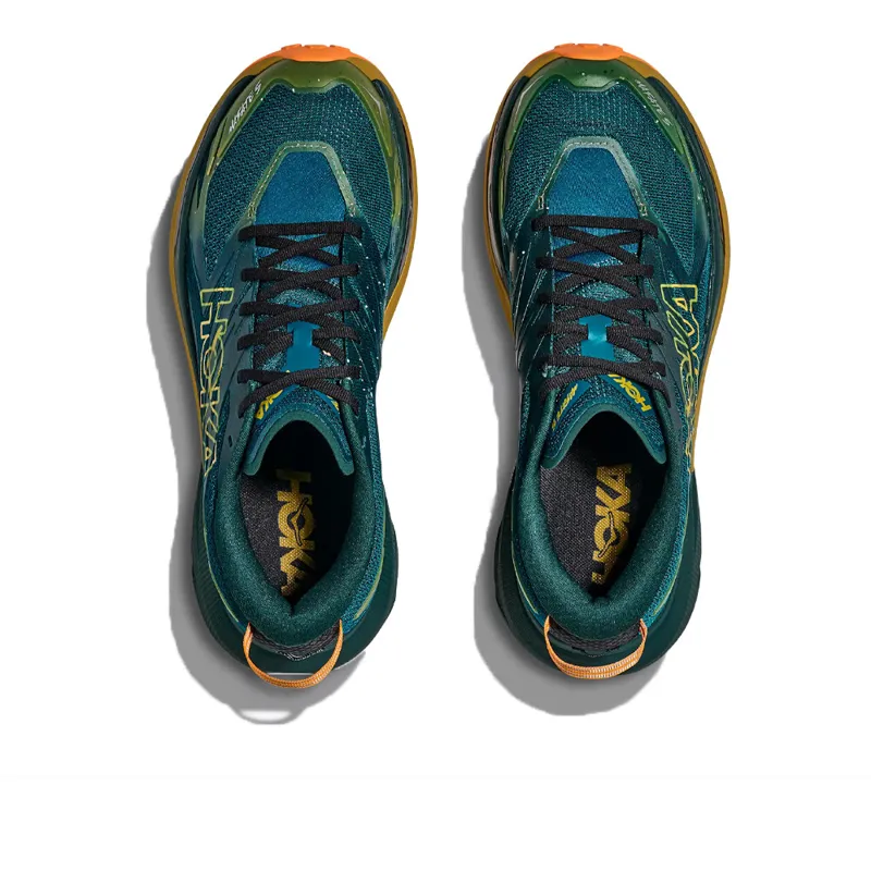 Hoka Mafate 5 Mens Trail Running Shoes - Tidal Wave Mustard Seed-2
