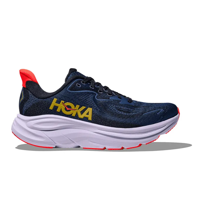 Hoka Clifton 10 Women's Road Running Shoes - Midnight Blue Starlight Glow
