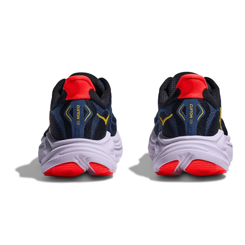 Hoka Clifton 10 Women's Road Running Shoes - Midnight Blue Starlight Glow-3