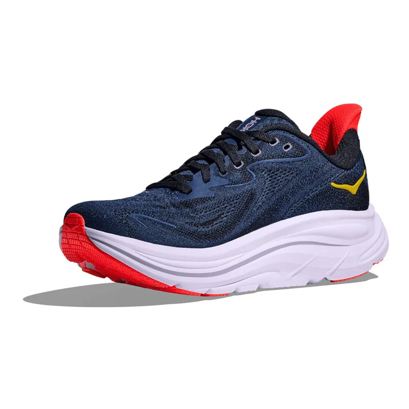 Hoka Clifton 10 Women's Road Running Shoes - Midnight Blue Starlight Glow-5