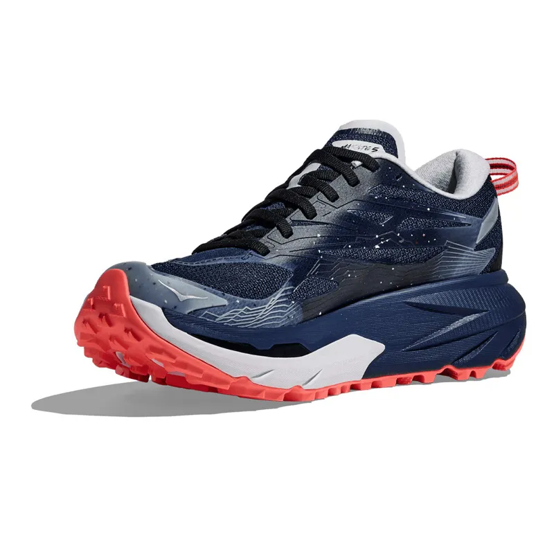 Hoka Mafate 5 Womens Trail Running Shoes - Midnight Blue Starlight Glow-5