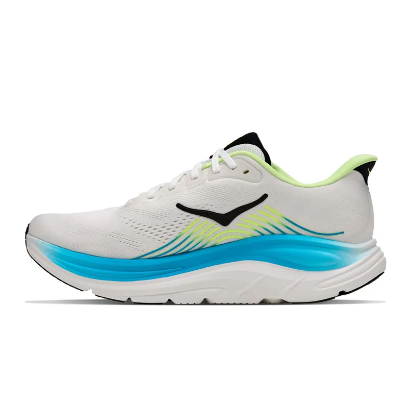 Hoka Clifton 11 Men's Wide Fit Road Running Shoes - Frost Black-7
