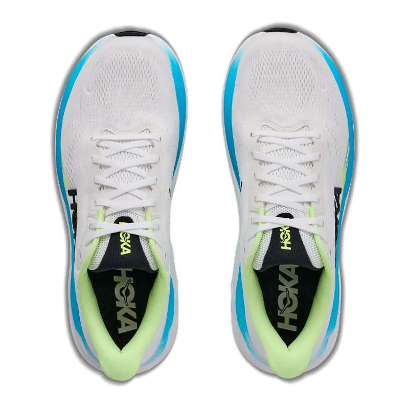 Hoka Clifton 11 Men's Wide Fit Road Running Shoes - Frost Black-2
