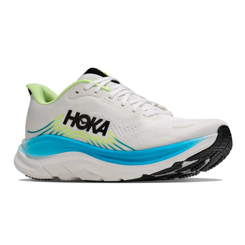 Hoka Clifton 11 Men's Wide Fit Road Running Shoes - Frost Black-4