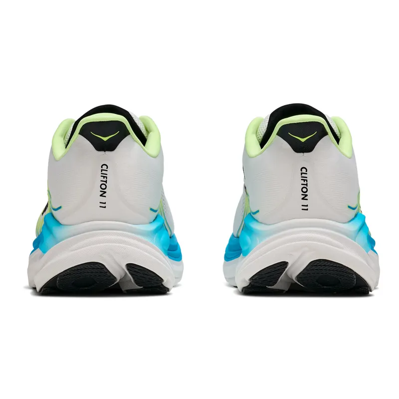 Hoka Clifton 11 Men's Wide Fit Road Running Shoes - Frost Black-3