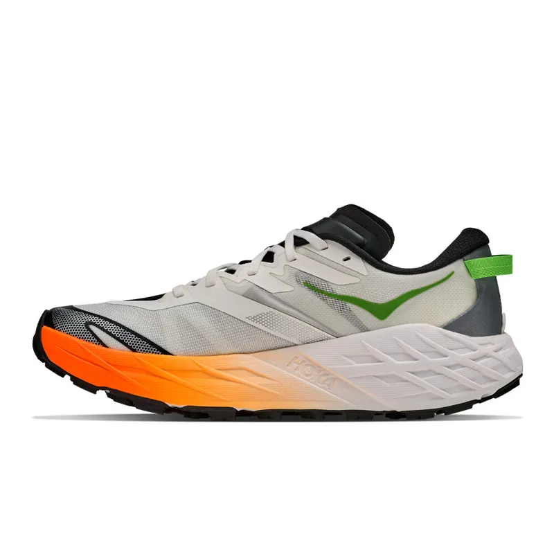 Hoka Speedgoat 7 Men's Trail Running Shoes - Frost Neon Tangerine-7