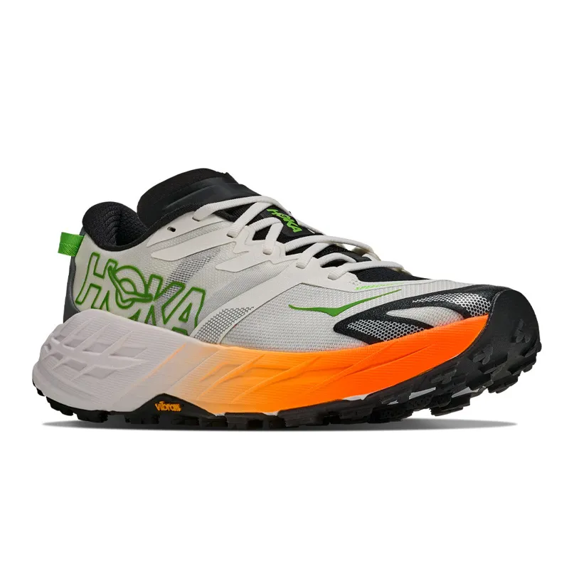 Hoka Speedgoat 7 Men's Trail Running Shoes - Frost Neon Tangerine-1