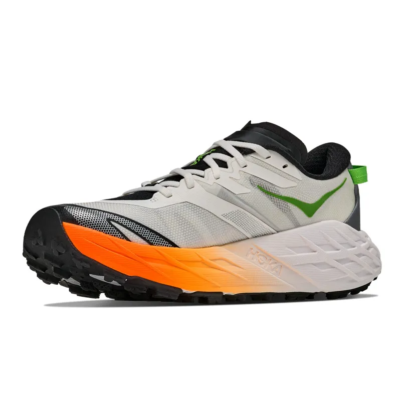 Hoka Speedgoat 7 Men's Trail Running Shoes - Frost Neon Tangerine-2