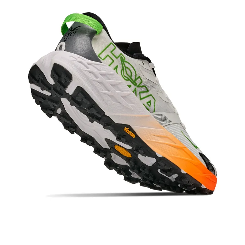 Hoka Speedgoat 7 Men's Trail Running Shoes - Frost Neon Tangerine-3