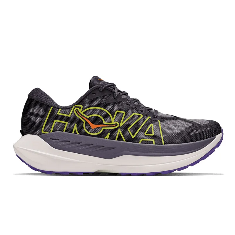 Hoka Rocket X Trail Mens Carbon Trail Running Shoe - Squid Ink Neon Nebula