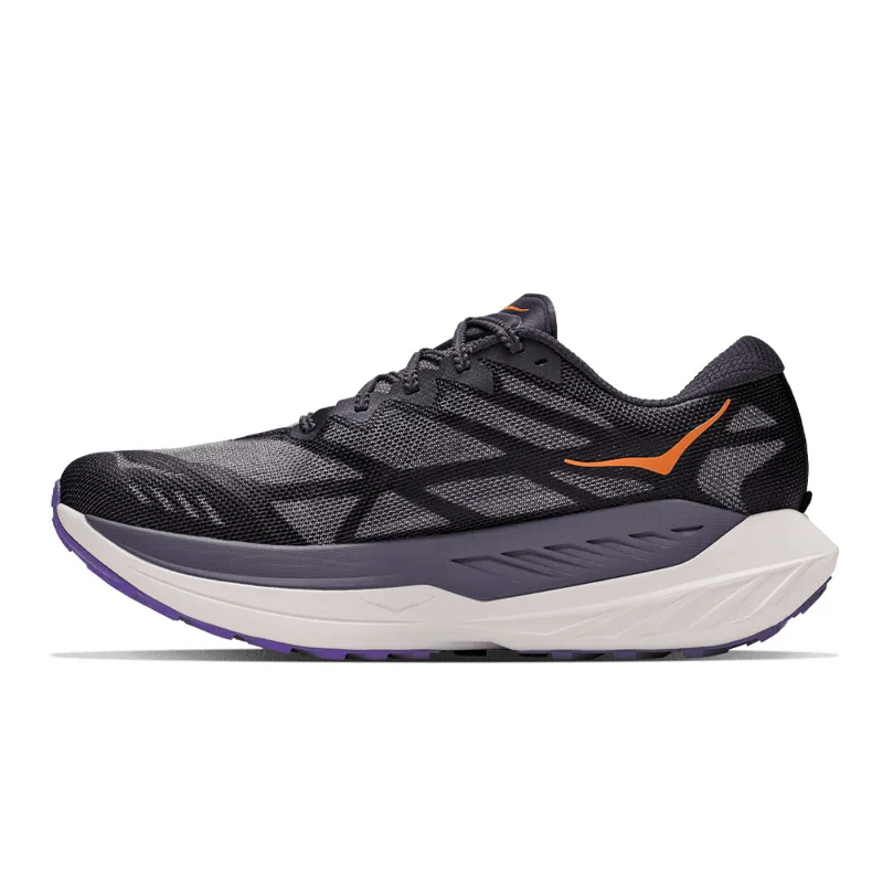 Hoka Rocket X Trail Mens Carbon Trail Running Shoe - Squid Ink Neon Nebula-7