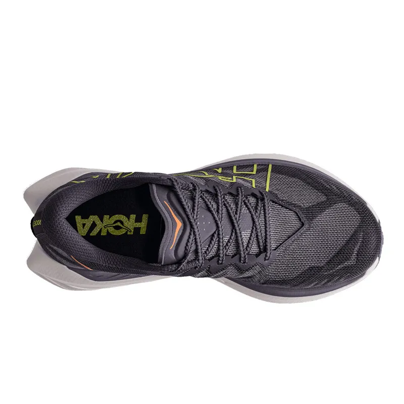 Hoka Rocket X Trail Mens Carbon Trail Running Shoe - Squid Ink Neon Nebula-2