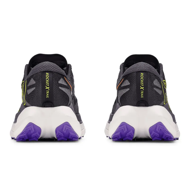 Hoka Rocket X Trail Mens Carbon Trail Running Shoe - Squid Ink Neon Nebula-3