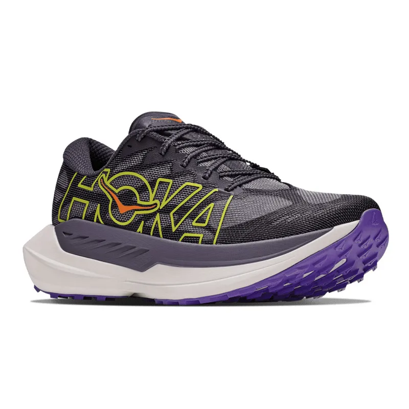 Hoka Rocket X Trail Mens Carbon Trail Running Shoe - Squid Ink Neon Nebula-5