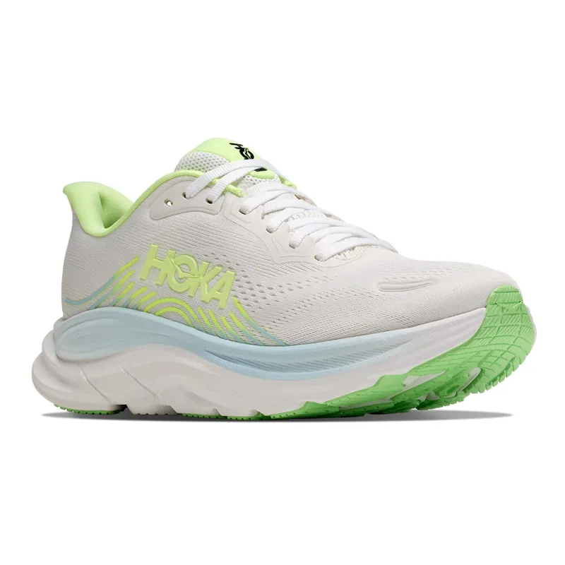 Hoka Clifton Pro Women's Road Running Shoes - Cosmic Grey Neon Yuzu-4
