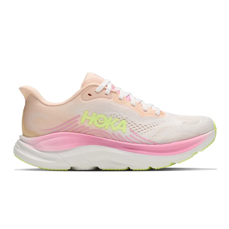 Hoka Clifton 11 Womens Road Running Shoe - Tangerine Glow White