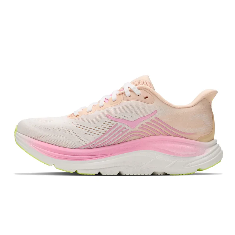 Hoka Clifton 11 Womens Road Running Shoe - Tangerine Glow White-7