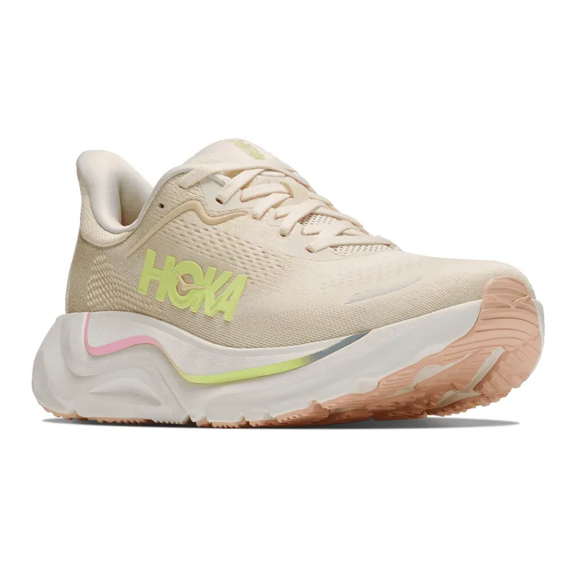 Hoka Arahi 9 Women's Supportive Road Running Shoes - Vintage Yellow Alabaster-5