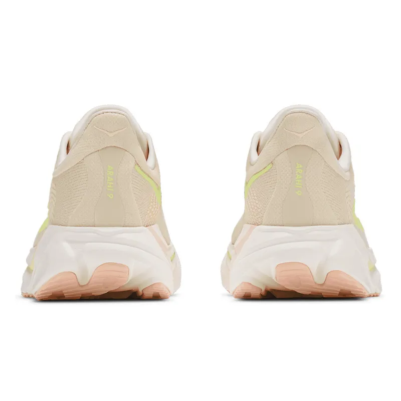 Hoka Arahi 9 Women's Supportive Road Running Shoes - Vintage Yellow Alabaster-1
