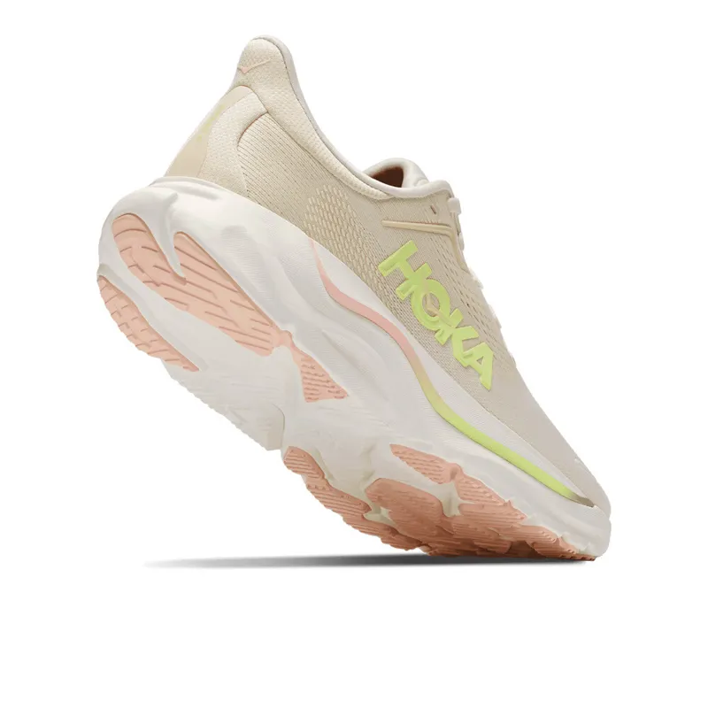 Hoka Arahi 9 Women's Supportive Road Running Shoes - Vintage Yellow Alabaster-2