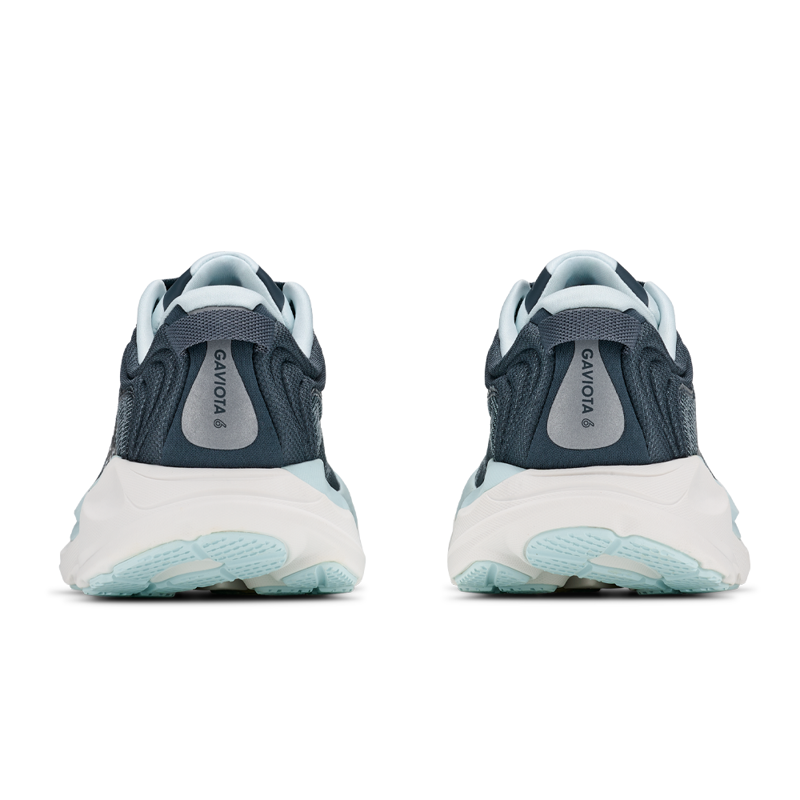 Hoka Gaviota 6 Womens Max Cush Supportive Road Running Shoe - Faded Navy Glimmering Blue-6